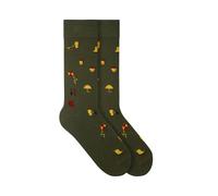 VON JUNGFELD Bio-Socken 'Rainyday', dunkelgrün, Gr. 43/46