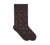 VON JUNGFELD Bio-Socken 'Reindeer', chestnut brown, Gr. 43/46