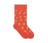 von Jungfeld Bio-Socken 'Spritz', rotorange, Gr. 43/46