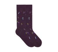VON JUNGFELD Bio-Socken 'Yard', pulm purple, Gr. 39/42