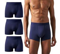 von Jungfeld Boxershorts Herren Bio-Baumwolle (3er Pack) | eng anliegende Unterhosen ohne Einschneiden | Gr. S-XL