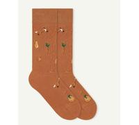 von Jungfeld Gemusterte Socken mit Herbst Icons | 1 Paar orange 43-46