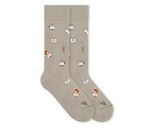 von Jungfeld - 1er Set Motiv Socken mit Hygge Icon - Bunte Socken in Gr.39-42