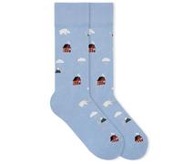 von Jungfeld - 1er Set Motiv Socken mit Snow Storm Icon - Bunte Socken in Gr.39-42