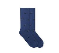 von Jungfeld - Motiv Socken mit Weihnachtsmotiven - Premium Geschenk Socken lang für Damen & Herren in Gr. 35-46 (DE/NL/SE/PL, Numerisch, 35, 38, Regular, Regular, Dachshund Xmas Dark Blue)