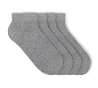 von Jungfeld - Sneaker Socken für Damen & Herren Gr. 35-46 - Kurze Sneakersocken aus Bio-Baumwolle in verschiedenen Farben (DE/NL/SE/PL, Numerisch, 41, 46, Regular, Regular, Heather Grey)