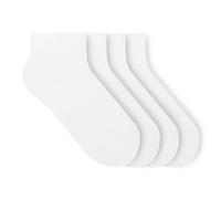 von Jungfeld - Sneaker Socken für Damen & Herren Gr. 35-46 - Kurze Sneakersocken aus Bio-Baumwolle in verschiedenen Farben (DE/NL/SE/PL, Numerisch, 41, 46, Regular, Regular, Pure White)