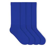 von Jungfeld Tennissocken Herren & Damen im Retro Look - Atmungsaktive Sportsocken aus Bio-Baumwolle, langlebig, rutschfest - Gr. 36-46 (DE/NL/SE/PL, Numerisch, 36, 40, Regular, Regular, Royal Blue)