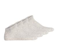 Von Jungfeld Unisex Sneakersocken, 4er Pack - Essentials Sneaker, einfarbig Grau / 35-38 35-38 Grau