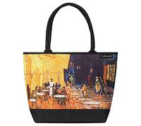 VON LILIENFELD Handtasche Vincent van Gogh Nachtcafé Kunst Motiv Shopper Maße L42 x H30 x T15 cm Strandtasche Henkeltasche Büro