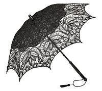 VON LILIENFELD Hochzeitsschirm Brautschirm Vivienne Battenburg Spitze Deko Sonnenschirm Accessoire schwarz