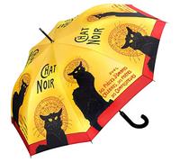 VON LILIENFELD Regenschirm Chat Noir Katze Auf-Automatik Kunst Stabil Stockschirm