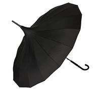 VON LILIENFELD Regenschirm Hochzeitsschirm Sonnenschirm Stabil Stockschirm Pagode Charlotte schwarz