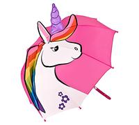 VON LILIENFELD Regenschirm Kinderschirm Kinderregenschirm Einhorn Regenbogen Mähne pink rosa Junge Mädchen Kids bis ca. 8 Jahre