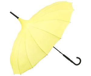 VON LILIENFELD Regenschirm Mode Damen Sonnenschirm Brautschirm Hochzeitsschirm Pagode Cécile gelb