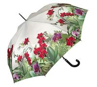 VON LILIENFELD Regenschirm Orchideen Blumen Auf-Automatik Stockschirm Leicht Stabil Blumen