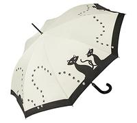 VON LILIENFELD Regenschirm Schwarze Katzen Auf-Automatik Stockschirm Damen Kinder Mädchen Kätzchen Leicht Stabil