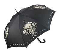 VON LILIENFELD Regenschirm Skull Schädel Auf-Automatik Stabil Damen Herren Stockschirm