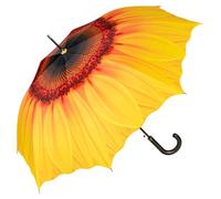 VON LILIENFELD Regenschirm Sonnenblume Auf-Automatik Windfest Leicht Stockschirm Stabil Flower