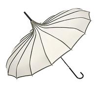 VON LILIENFELD Regenschirm Sonnenschirm Brautschirm Hochzeit Pagode Justine, Crème