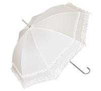 VON LILIENFELD Regenschirm Sonnenschirm Brautschirm Hochzeitsschirm Kostüm Tracht Auf-Automatik Mary ecru