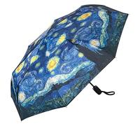 VON LILIENFELD Regenschirm Taschenschirm Vincent van Gogh Sternennacht Kunst Windfest Auf-Zu-Automatik Stabil Leicht Kompakt