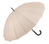 VON LILIENFELD Regenschirm XL Stockschirm Auf-Automatik Damen Herren Groß Stabil Devon Taupe Durchmesser 103 cm