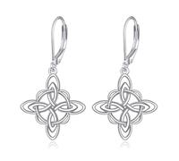 VONALA Hexenknoten Ohrringe Ohrringe Sterling Silber Keltisch Hexenschmuck Geschenke für Damen und Mädchen