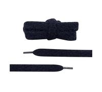 VONCYKI 5 Paar weiche, flauschige Schnürsenkel, 15 mm, breit, flach, Plüsch, Handtuch-Schnürsenkel, Design, perfekt für Damen, Freizeit-Sneaker, Match (3971 schwarz, 200 cm)