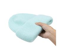 VONCYKI Modische warme Kaschmir-Winter-Strickmütze, Damen, Ski- und Outdoor-Mütze, dicke Winter-Strickmütze (grün)
