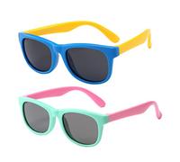 VONGLYHOO Kinder-sonnenbrille Für Jungen Und Mädchen, Polarisierte Sonnenbrille, Uv-schutz, Strand-, Sommerbrille Für Kinder Im Alter Von 3 8 Jahren, 2 Stück, Polarisierte Für