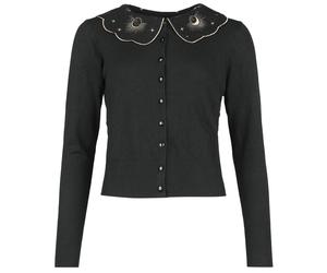 Voodoo Vixen Moon Phase Cat Emb Cardigan Cardigan schwarz in L