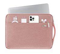 Voova Laptop Hülle 14 Zoll Laptoptasche MacBook Air Hülle 360°Schutz Laptophülle Case Wasserdicht Laptop Sleeve Tasche für MacBook Pro 14,Chromebook 14,HP 14,Inspiron 14,Zenbook 14, Rosa
