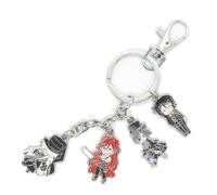 Vophifo Schlüsselanhänger mit 4Chibi Figuren Anime für Black Butler Fans