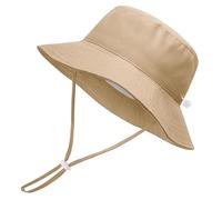 Voqeen Sonnenhut Kinder UV Schutz Baby Sommer Mütze und Breite Krempe Sommermütze Atmungsaktiv Fischerhut mit Verstellbarem Kinnriemen Strand Bucket Hat für Mädchen Junge