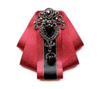 Vorgebundene Fliege Brosche Pin Herren Damen Vintage Kristall Strass Fliege Korsagen Hemd Kragen Schleife Krawattenclip Elegante Hochzeit Krawatte, Einheitsgröße, Wie beschrieben