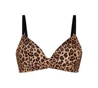 Bügelloser BH HUNKEMÖLLER "Vorgeformter BH ohne Bügel Mona", Damen, Gr. 75D, Cup D, braun, 57% Polyamid, 28% Polyester, 15% Elasthan, BHs (42532668-75) braun