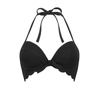 Vorgeformtes Push-up Bügel-Bikinitop Scallop Cup A - E - Nero - 70D
