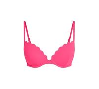 Vorgeformtes Push-up Bügel-Bikinitop Scallop Cup A - E - pink - 80B