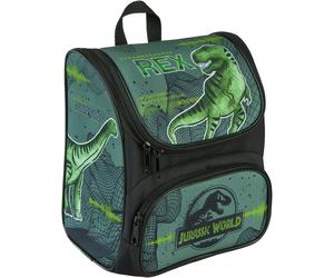 Vorschulranzen SCOOLI "Cutie", Damen, Gr. B/H/T: 21cm x 23cm x 13cm, blau (jurassic world grün), Polyester, gemustert, Rucksäcke Vorschulranzen (16139600-0)