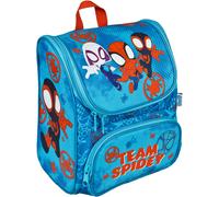Vorschulranzen SCOOLI "Cutie", Damen, Gr. B/H/T: 21cm x 23cm x 13cm, bunt (spider man), Polyester, gemustert, Rucksäcke Vorschulranzen (72770252-0)