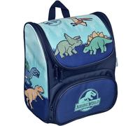 Vorschulranzen SCOOLI "Cutie", Damen, Gr. B/H/T: 21cm x 23cm x 13cm, jurassic world blau, Polyester, gemustert, Rucksäcke Vorschulranzen (52886062-0)
