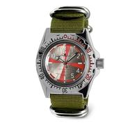 VOSTOK Amphibia 110651 Radio Room Automatik-Armbanduhr mit Selbstaufzug, Grün , Taucher