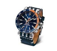 Vostok Chistopol NH35-575A715 with Leather Strap, (Blue) Silicone Strap, Screwdriver and XL DryBox