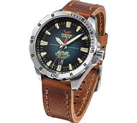 Vostok Europe Almaz NH35-320A678 Automatikuhr für Herren, braun/blau, Riemen