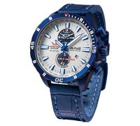 Vostok Europe Almaz Space Station Herrenuhr Chronograph mit Lederband 320D657-L