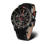 Vostok Europe Uhren 6S21-510C582 Anchar Chronograph Herrenuhr Schwarz mit Wechselband