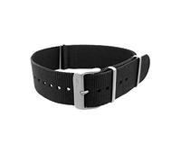 Vostok Europe Anchar Textilarmband / 24 mm/Schwarz/Schließe mattiert TB-BK