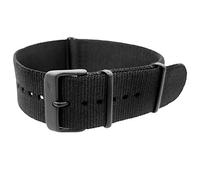 Vostok Europe Anchar Textilarmband / 24 mm/Schwarz/Schließe schwarz TB-BK-BK