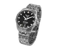 Vostok Europe NH35-125A747B Armbanduhr Automatik Rocket N1 Stahl/Schwarz 39 mm